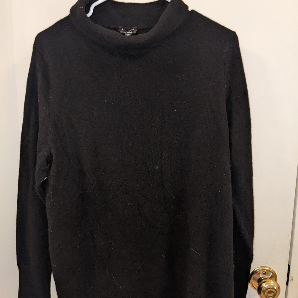 Talbots pure cashmere black sweater xl
